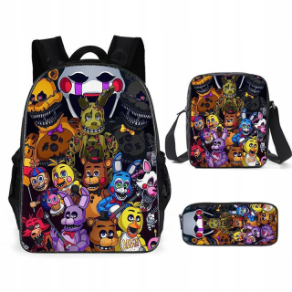 FNAF ŠKOLSKÁ SÚPRAVA BATOH A4 TAŠKA NA PEČNÍK Vysoká kvalita